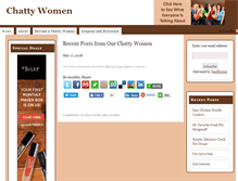 Tablet Screenshot of chattywomen.com
